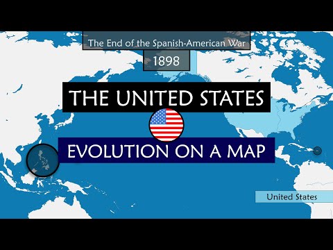 The United States of America - Evolution on a map