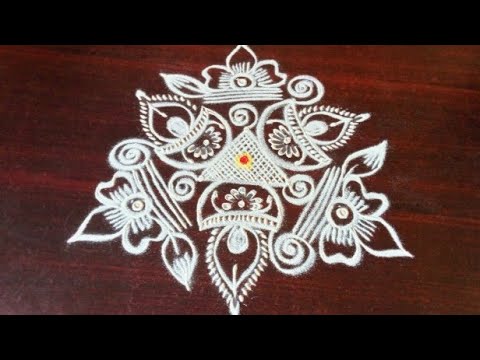 karthikai madham special vilakku kolam by laks Rangoli designs