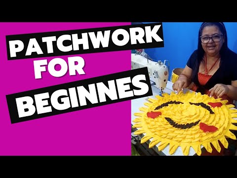 Three Easy Sewing Projects for Beginners: Doormat Patchwork Watermelon 🍉 Sunflower 🌻 and Emoji 🥰