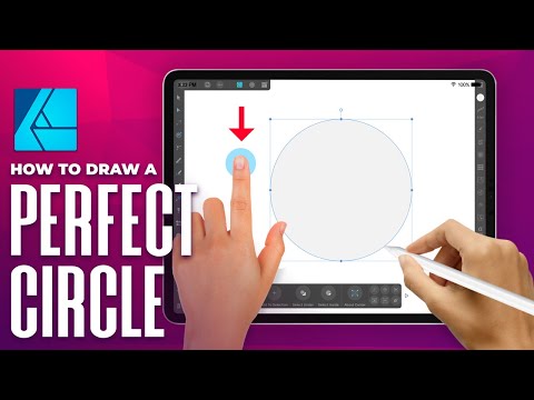 Draw A Perfect Circle In Affinity Designer for iPad