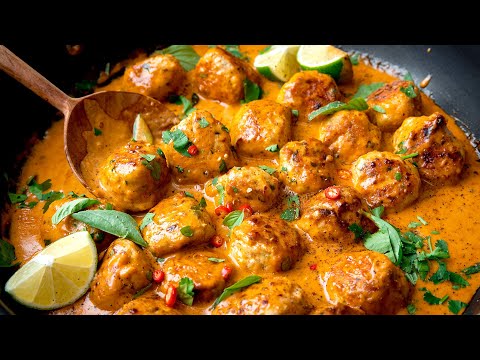 Thai Chicken Meatball Curry