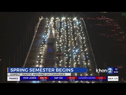 More traffic delays on the way to Manoa as students return to school