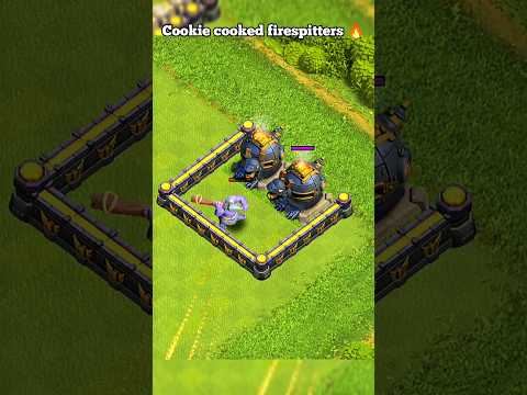 Troops Vs Firespitters ll Clash of clans ll #shorts #clashofclans #coc