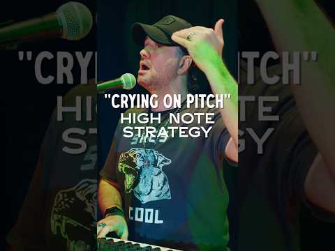 “Crying on Pitch” - High Note Strategy #voice #vocalcoach #singer #singing #highnotes #shorts