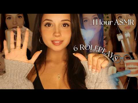 1 Hour ASMR with 6 Roleplays -  200K Special