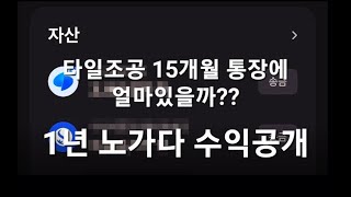 타일조공으로 15개월 그동안 얼마나 벌었을까?? 통장잔고와 수익공개합니다