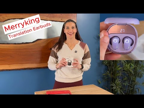 Merryking Translation Earbuds, compact and cute! #translation #earbuds #translator