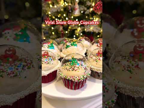 FULL EPISODE on how to make these VIRAL snowglobe cupcakes on Sunday! #fyp #homemade #cooking