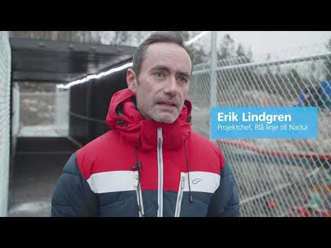 Ny gång- och cykelbro förbi arbetet i Nacka