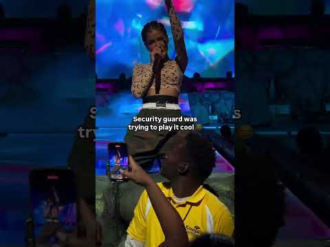 Security Tries to Play It Cool While Jhené Aiko Sings Up Close