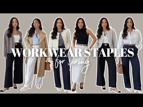 WORKWEAR STAPLES FOR SPRING | 15 MINIMAL & CHIC OFFICE OUTFITS, LOOKBOOK