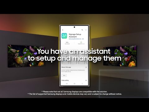 Signage Setup Assistant: Single-point mobile solution for digital signage | Samsung