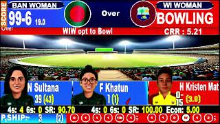 Womens T20 World Cup Live: Bangladesh W v West Indies W Live | BAN W v WI W Live Scores & Commentary