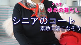 シニアVLOG　　シニアのおしゃれ　コート　70代　おせちの残りで　蒸し寿司　　イラスト日記　私流人生