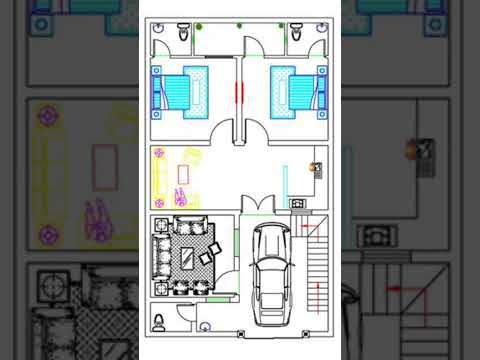 2D house plan #Furniture layout