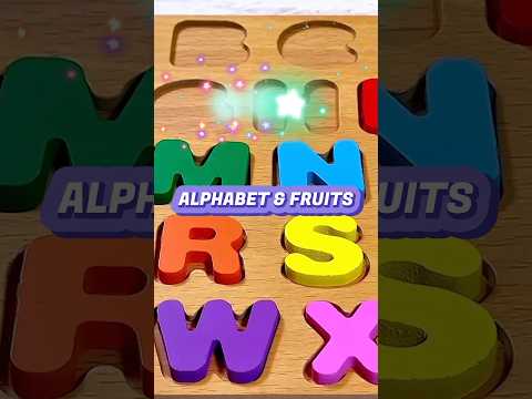 Alphabet and Fruits for Toddlers | Educational Activities for Toddlers #shorts