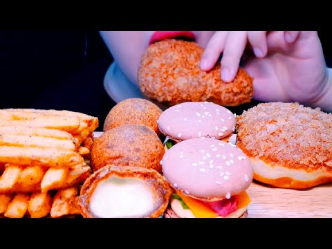 ASMR, Cheese Balls and French Fries Eating Vlog, Mukbang 치즈볼과 감자튀김 먹기 @ribongasmr4431