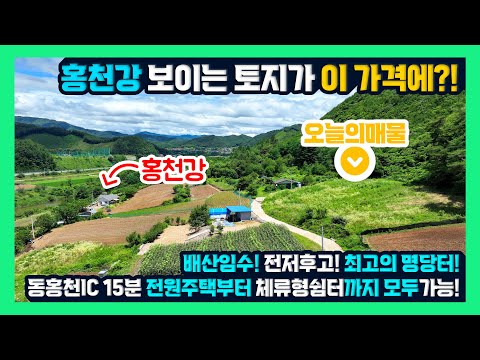 [급매] 배산임수 전저후고 최고의 명당터 강원도 토지매매 홍천부동산 - 한빠부TV #청산공인중개사