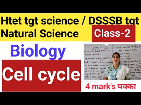 Htet tgt science/DSSSB  tgt natural science preparation biology cell cycle