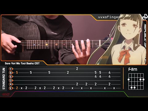 Sora Yori Mo Tooi Basho OST - Haru ka Tooku - Fingerstyle Guitar Cover