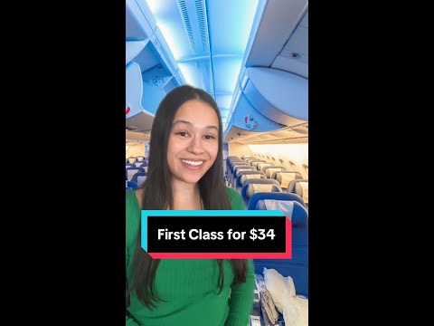 Airlines don’t want you to know this first-class hack… ✈️💰 #travel #personalfinance #erika #shorts