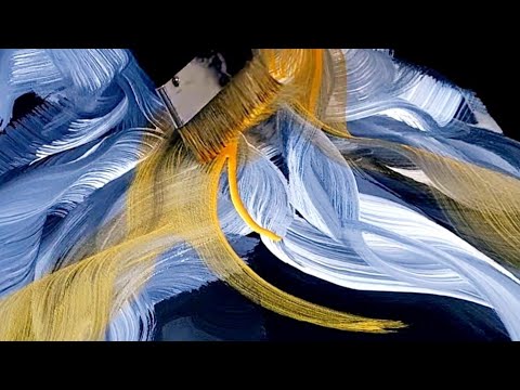 'ENTANGLEMENT'~ Mesmerizing Elegant Brushstrokes / Relaxing Acrylic Painting Techniques (405)