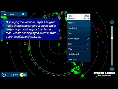 Using Radar at night or in fog for navigation