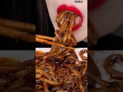 Asmr Eating Hot Spicy Noodles 🔥🤤#shorts