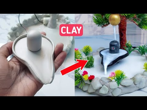 Beautiful Shivling water fountain ⛲| clay art | Aryan Verma Studios