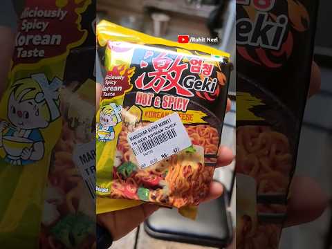 KOREAN HOT & SPICY CHEESE NOODLES 🤧🥵 #ytshorts #shorts #minivlog #koreannoodles