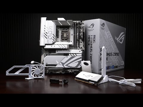 「BRO」4K ROG Unboxing The ROG.Z890 Apex White.华硕Z890 ZEPX主板开箱#rog #pcbuild #z890