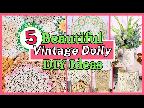 MUST SEE DIYs Using Vintage Crochet Doilies, You DON'T want to miss this!!