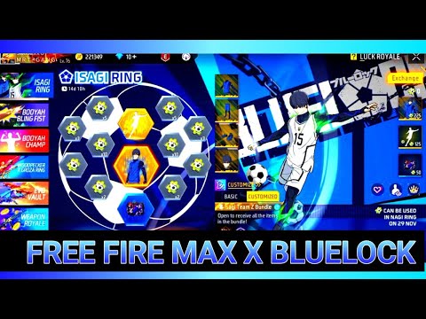 Free Fire Max X BLUELOCK Collaboration | Ring Event Bundle | Darknexx6 YT | FF Garena Free Fire