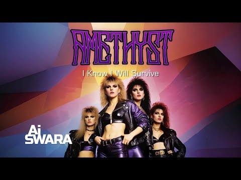 Ai Swara | Amethyst - I Know I Will Survive #glamrock #ai #music