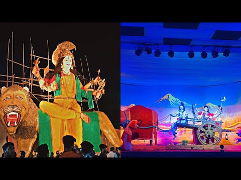 Durga Puja in Jabalpur 🙏🏻🎡💃🏻#trending #viral #youtubevideo #india #dussehramela2023 #jabalpur