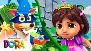 Dora Saves Fairytale Land! #7 🧙 Swiper Uses Magic Against the Fairy Godmother! | Dora & Friends