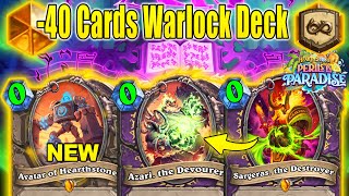 NEW Avatar Legendary Control -40 Cards Warlock Deck At Perils in Paradise Mini-Set | Hearthstone