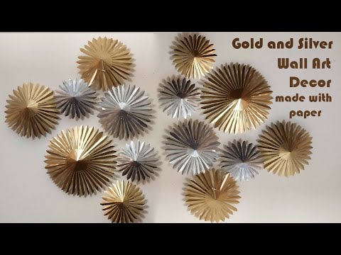 DIY How to make a Wall Art Decor with paper l l Beautiful Wall Decor for Living room