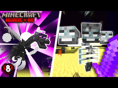 I Beat The Ender Dragon AND The Wither AT THE SAME TIME In Hardcore Minecraft! (#8)