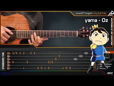 yama - Oz - Ranking of Kings Ending - Fingerstyle Guitar Cover With TABS Tutorial