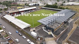 Ayr Utd's brand new stand at Somerset Park