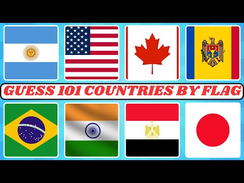 Guess 101 Countries by Flags | Flag Quiz 🇹🇷🇹🇲| Quiz Pinnacle