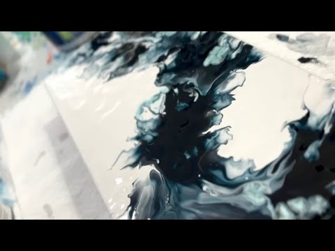 Hidden Image?  Fluid Art Dutch Pour Painting