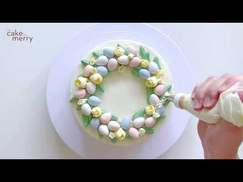 How to Create an Easter Wreath Cake