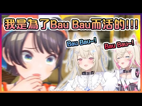 昴最近對雙子的Bau Bau完全上癮了啊...【Hololive中文】【大空昴/FUWAMOCO】