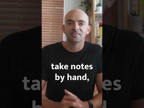 The BEST Way To Take Notes (Evidence-Based Note Taking) #shorts