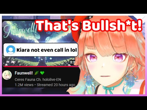 Kiara is a bit Upset that Some People Think She Didn't Care About Fauna Graduation (Hololive)