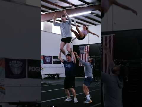 In normal speed as requested #cheer #stunt #shorts