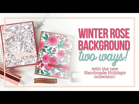 Winter Rose Background TWO WAYS!