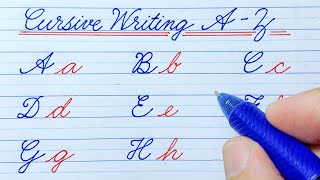 How to write in Cursive | Cursive writing A to Z | ABCD | Cursive abcd |Cursive handwriting practice